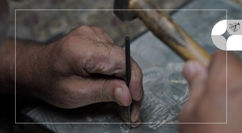 حکاکی و قلم زنی بر نقره