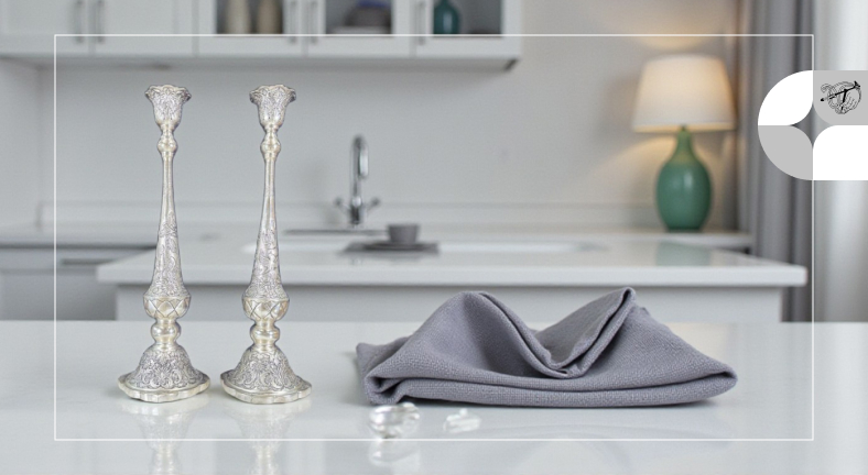 نگهداری صحیح از آینه و شمعدان نقره