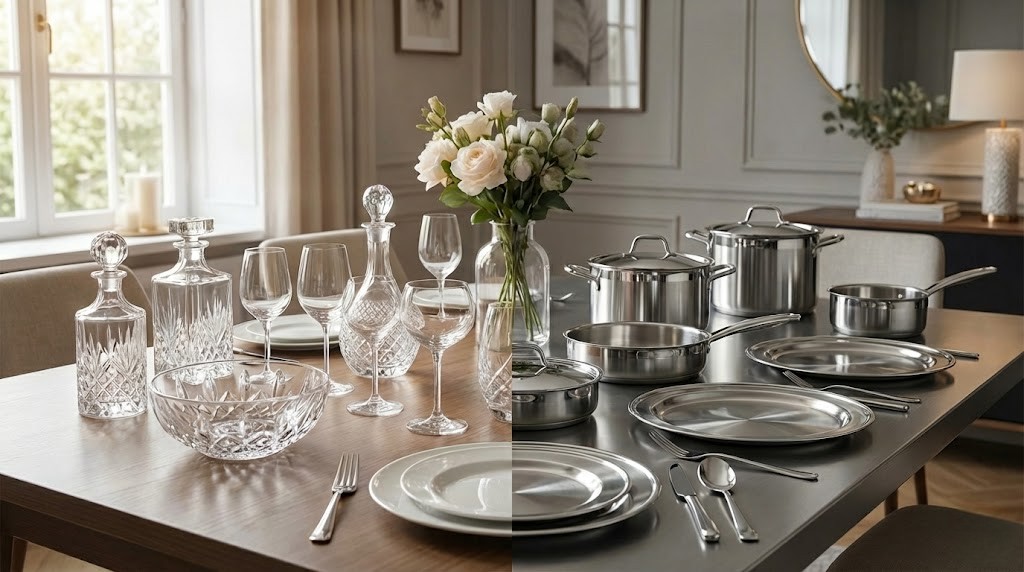 مقایسه کریستال و استیل