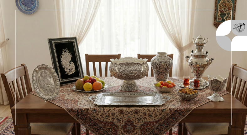 ظروف نقره قلم زنی بهترین کادو برای مسافر خارجی