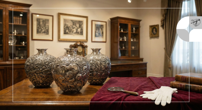 کلکسیون ظروف نقره