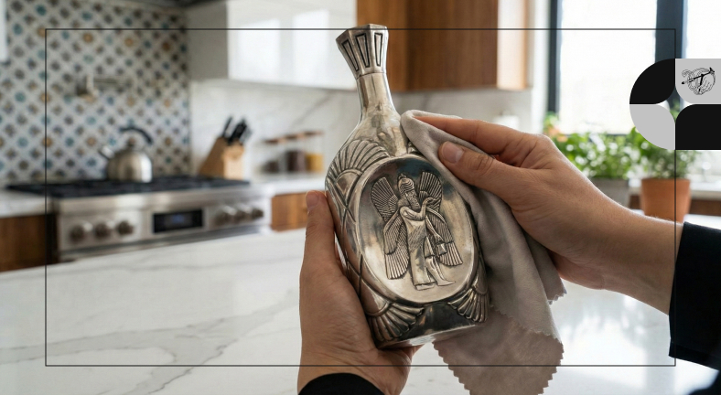 تمیز کردن بطری نقره چگونه است؟