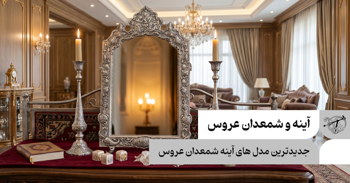 جدیدترین مدل های آینه شمعدان عروس