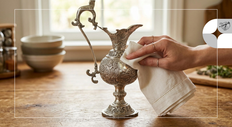 اصول نگهداری و تمیز کردن پارچ نقره برای حفظ درخشش