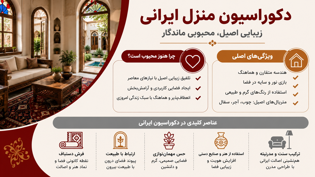 دکوراسیون منزل ایرانی چه ویژگیهایی دارد